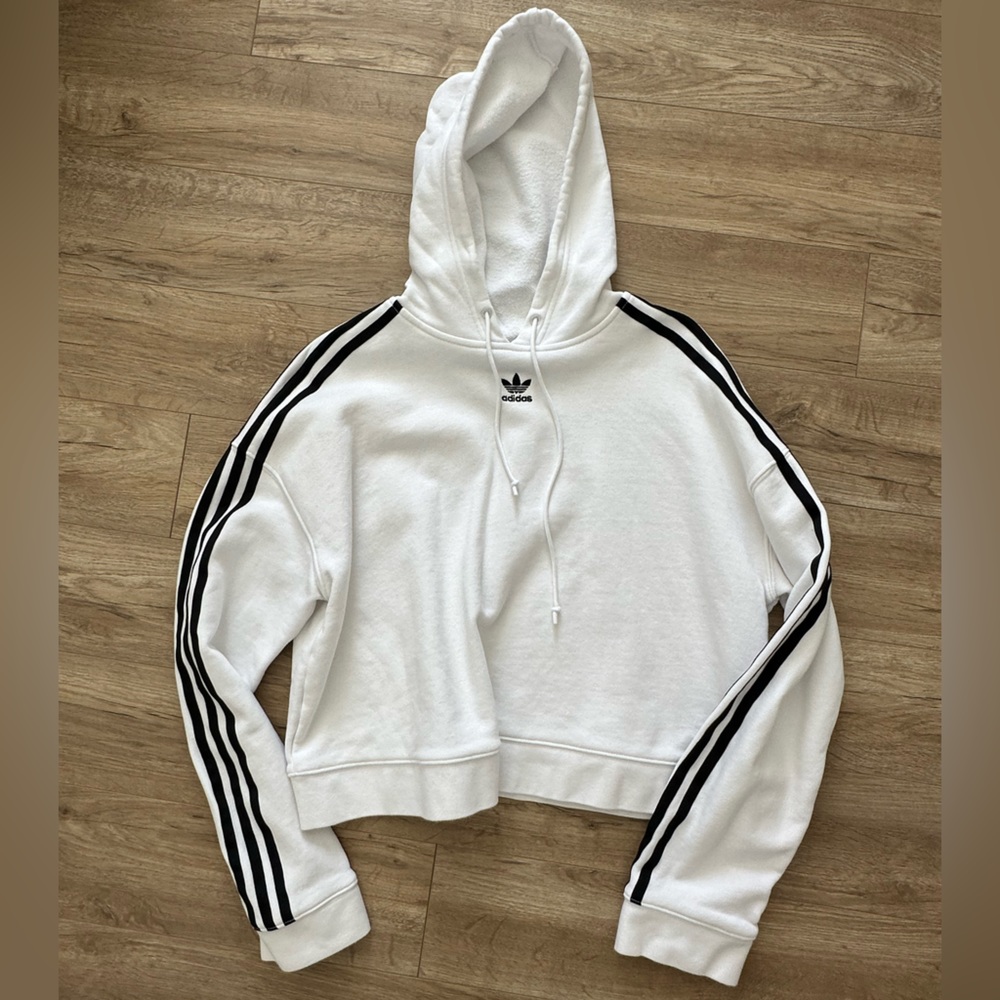 White Adidas Hoodie